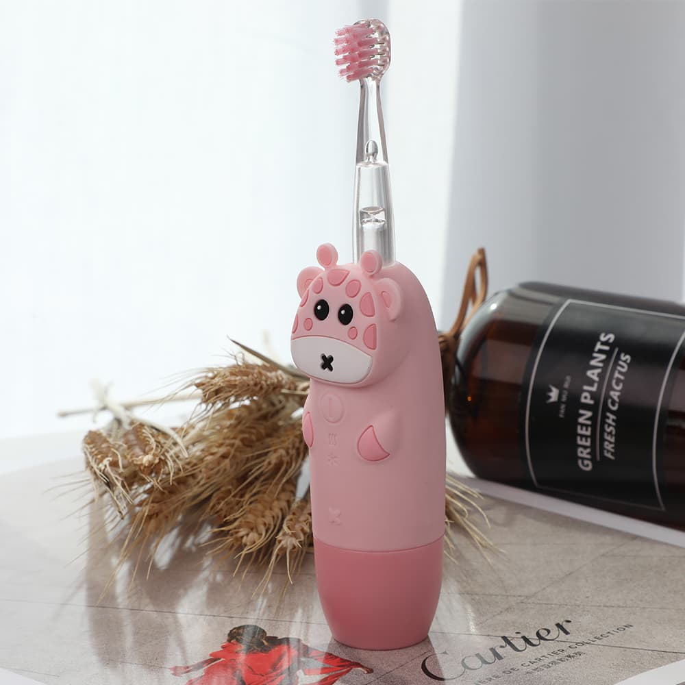 INNOGIO SONIC ΠΑΙΔΙΚΗ ΗΛΕΚΤΡΙΚΗ ΟΔΟΝΤΟΒΟΥΡΤΣΑ GIOGIRAFFE PINK