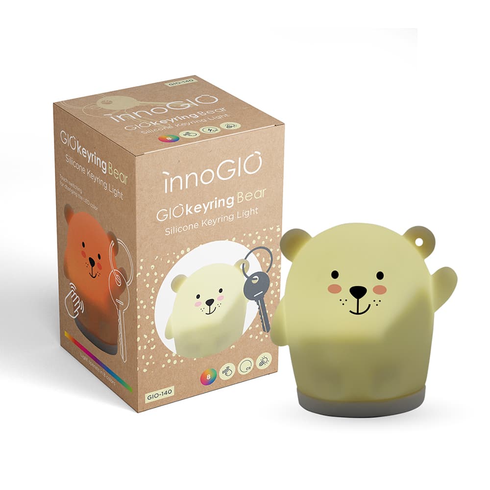 INNOGIO ΜΠΡΕΛΟΚ ΦΩΤΑΚΙ ΣΙΛΙΚΟΝΗΣ GIOKEYRING BEAR
