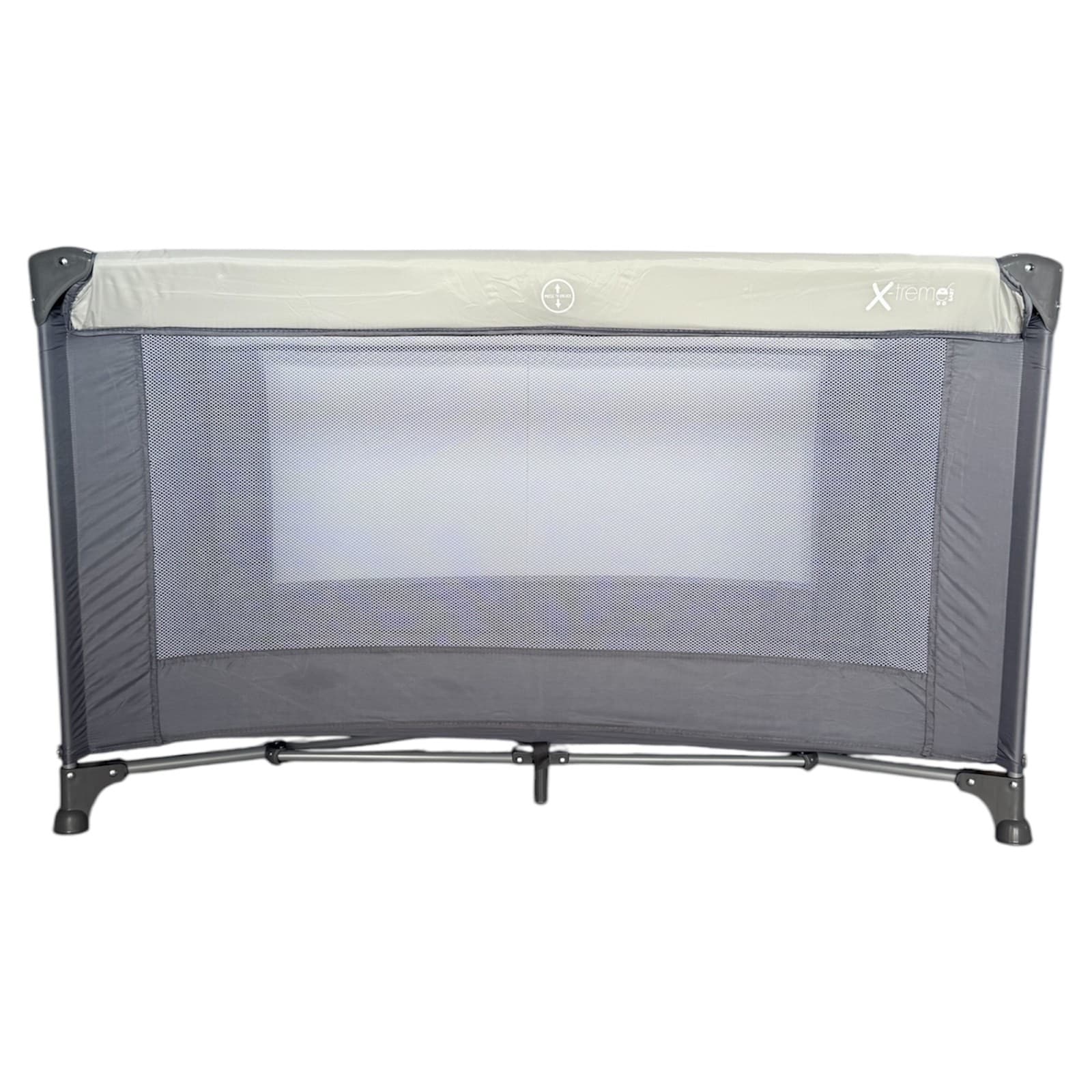 X-TREME BABY ΠΑΡΚΟΚΡΕΒΑΤΟ 125 X 65 CM GREY - SAND