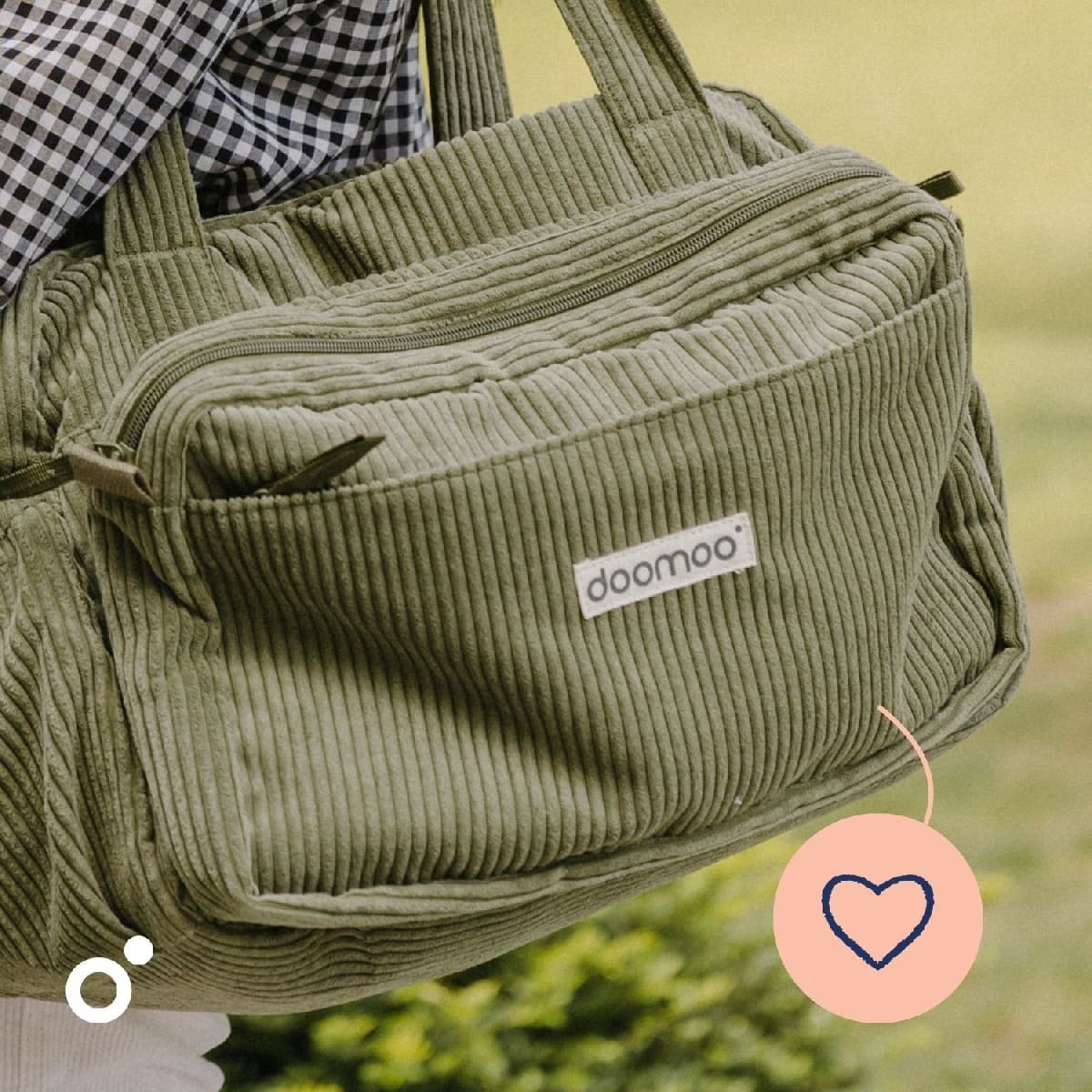 DOOMOO FLUFFY DIAPER BAG KAKHI - ΤΣΑΝΤΑ ΑΛΛΑΞΙΕΡΑ
