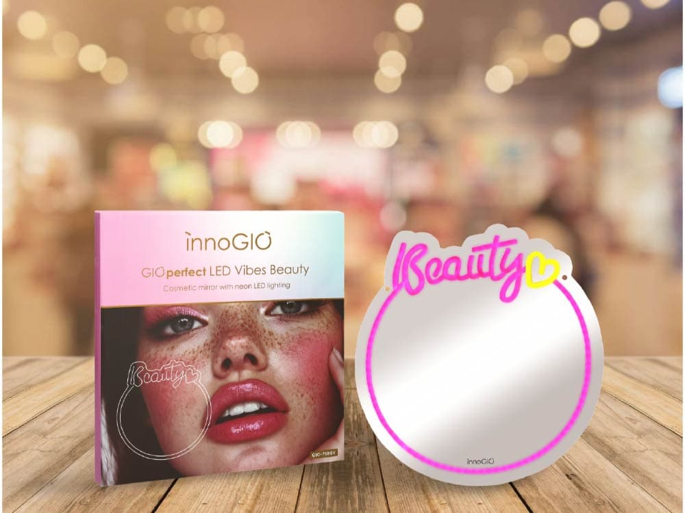 INNOGIO ΚΑΘΡΕΦΤΗΣ ΚΑΛΛΥΝΤΙΚΩΝ ΜΕ NEON LED ΦΩΤΙΣΜΟ BEAUTY