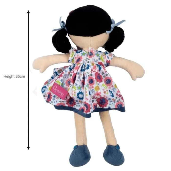 BONIKKA ΥΦΑΣΜΑΤΙΝΗ ΠΑΙΔΙΚΗ ΚΟΥΚΛΑ LILAC 35 CM