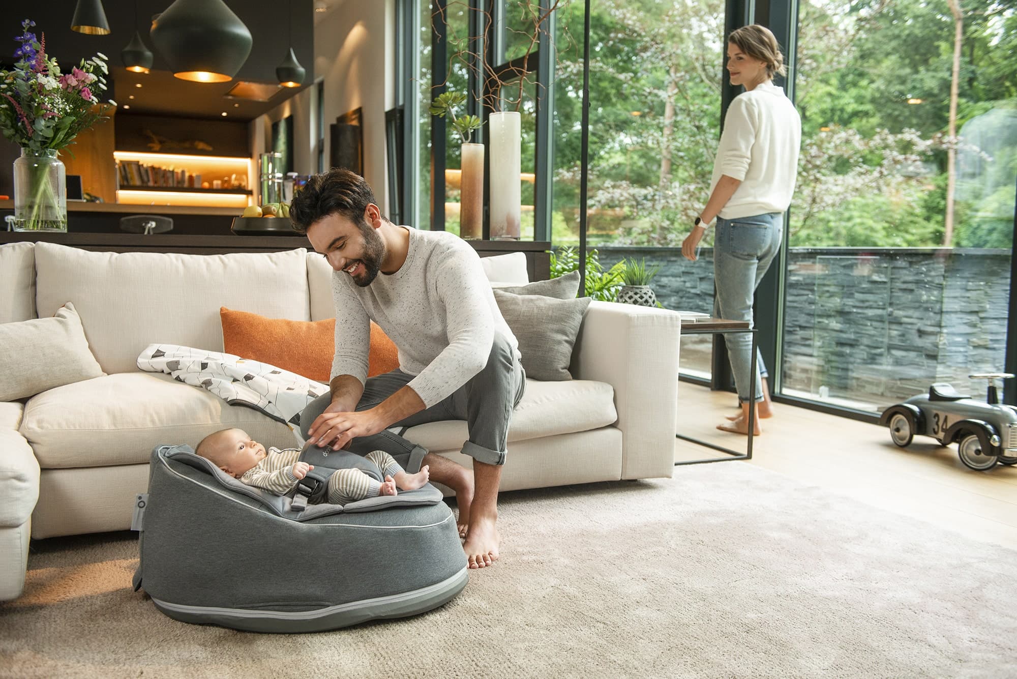 DOOMOO SEAT N SWING GREY