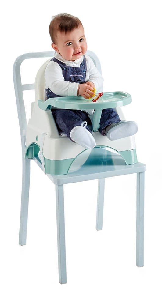 EDGAR BOOSTER SEAT WITH STEP PINK