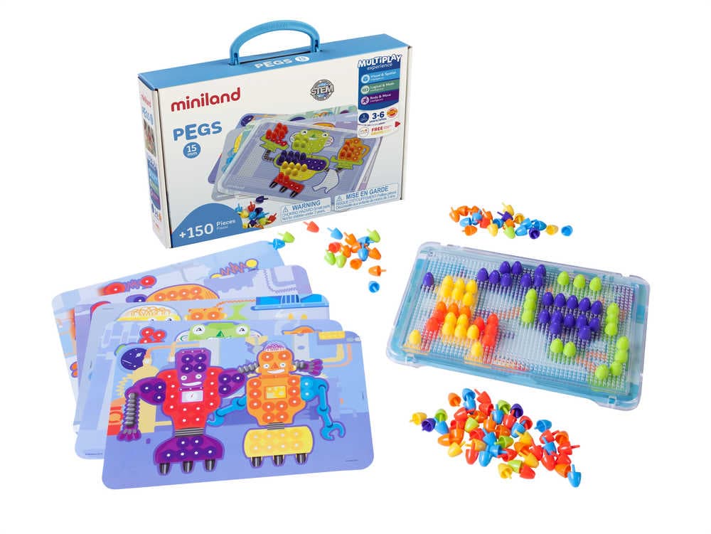 ΜΩΣΑΪΚΟ ΠΑΙΧΝΙΔΙ MINILAND PEGS 150 ΤΜΧ