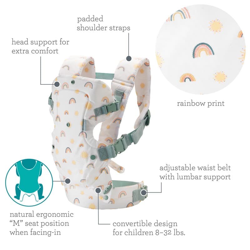 FLIP 4-IN-1 CONVERTIBLE CARRIER RAINBOW