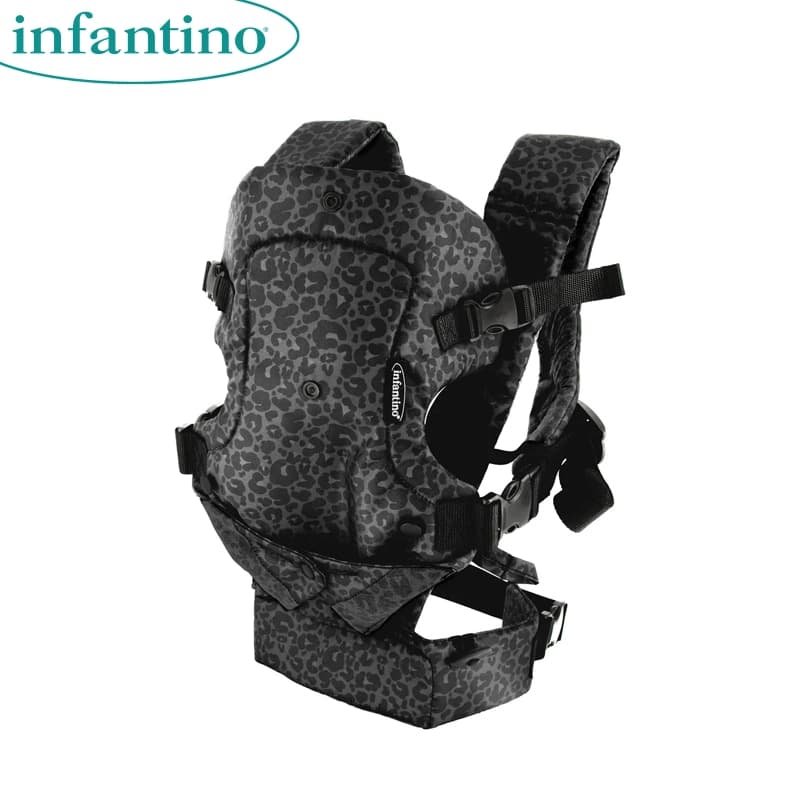 FLIP 4-IN-1 CONVERTIBLE CARRIER LEOPARD COL.BLACK