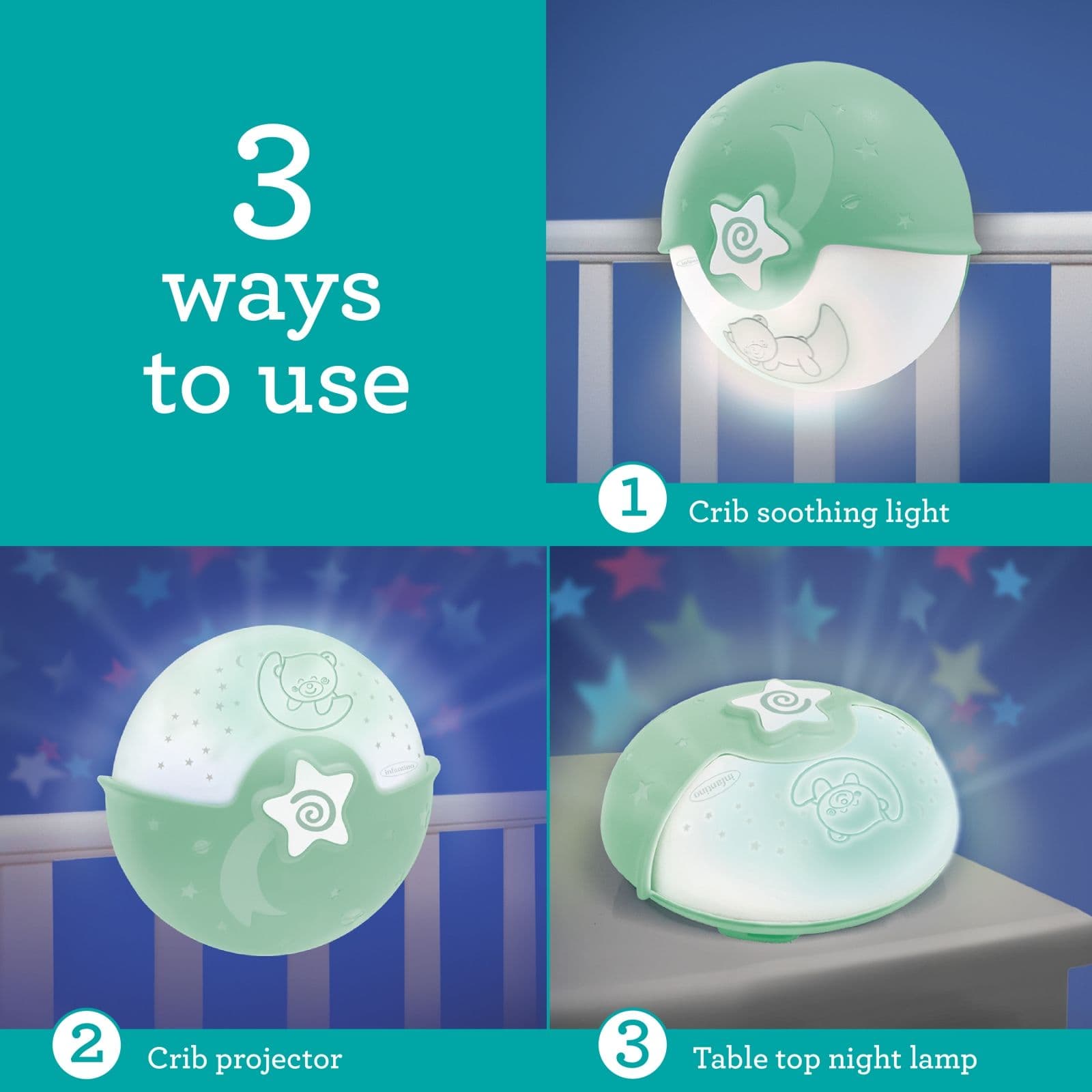 WOM SOOTHING LIGHT & PROJECTOR (SAGE) (Πράσινο)
