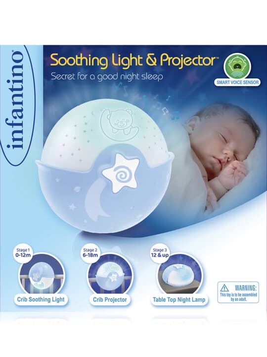 WOM SOOTHING LIGHT & PROJECTOR (BLUE)