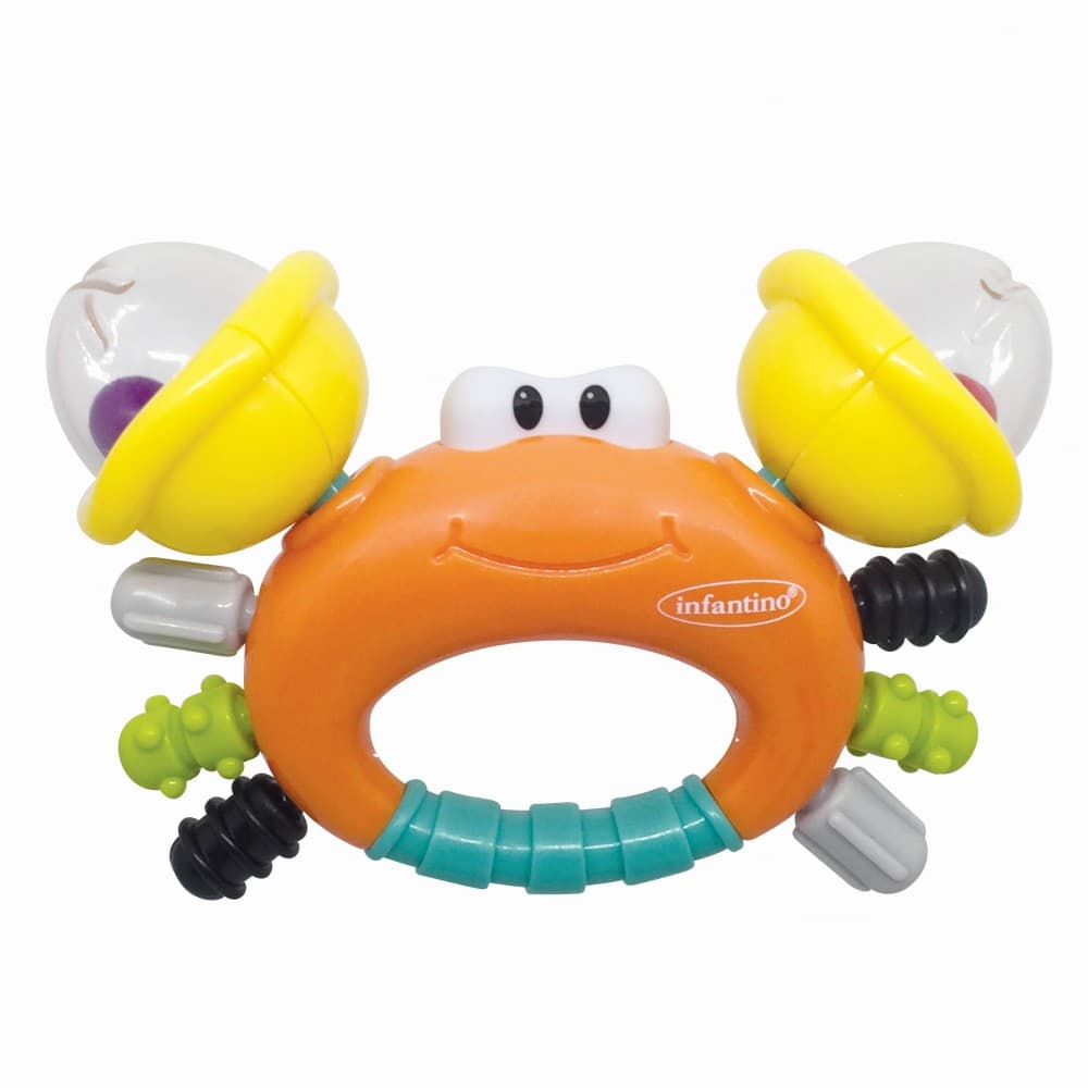 RATTLE & TEETHER SAND CRAB