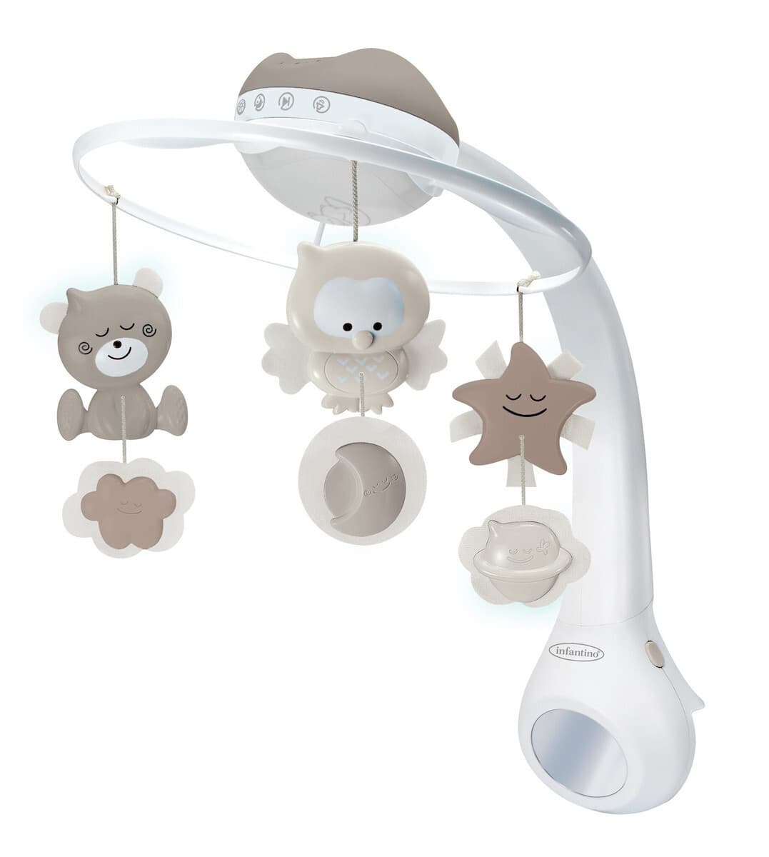 3 IN 1 PROJECTOR MUSICAL MOBILE (ECRU)