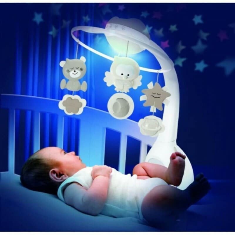 3 IN 1 PROJECTOR MUSICAL MOBILE (ECRU)