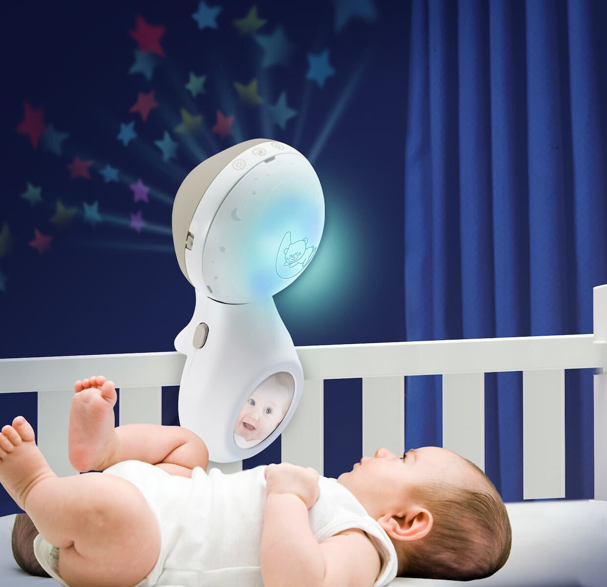 3 IN 1 PROJECTOR MUSICAL MOBILE (ECRU)