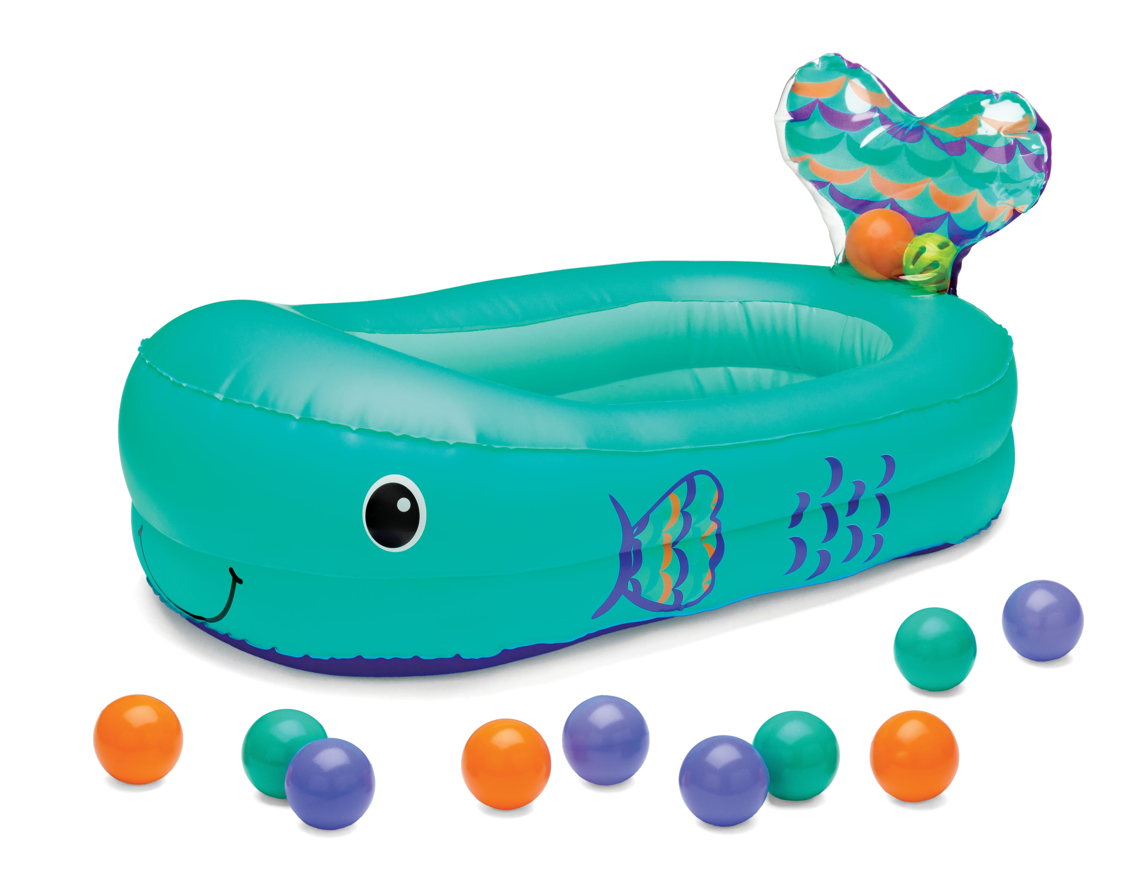 Whale Bubble Ball with Temperature sensor, Inflatable Bath Tub