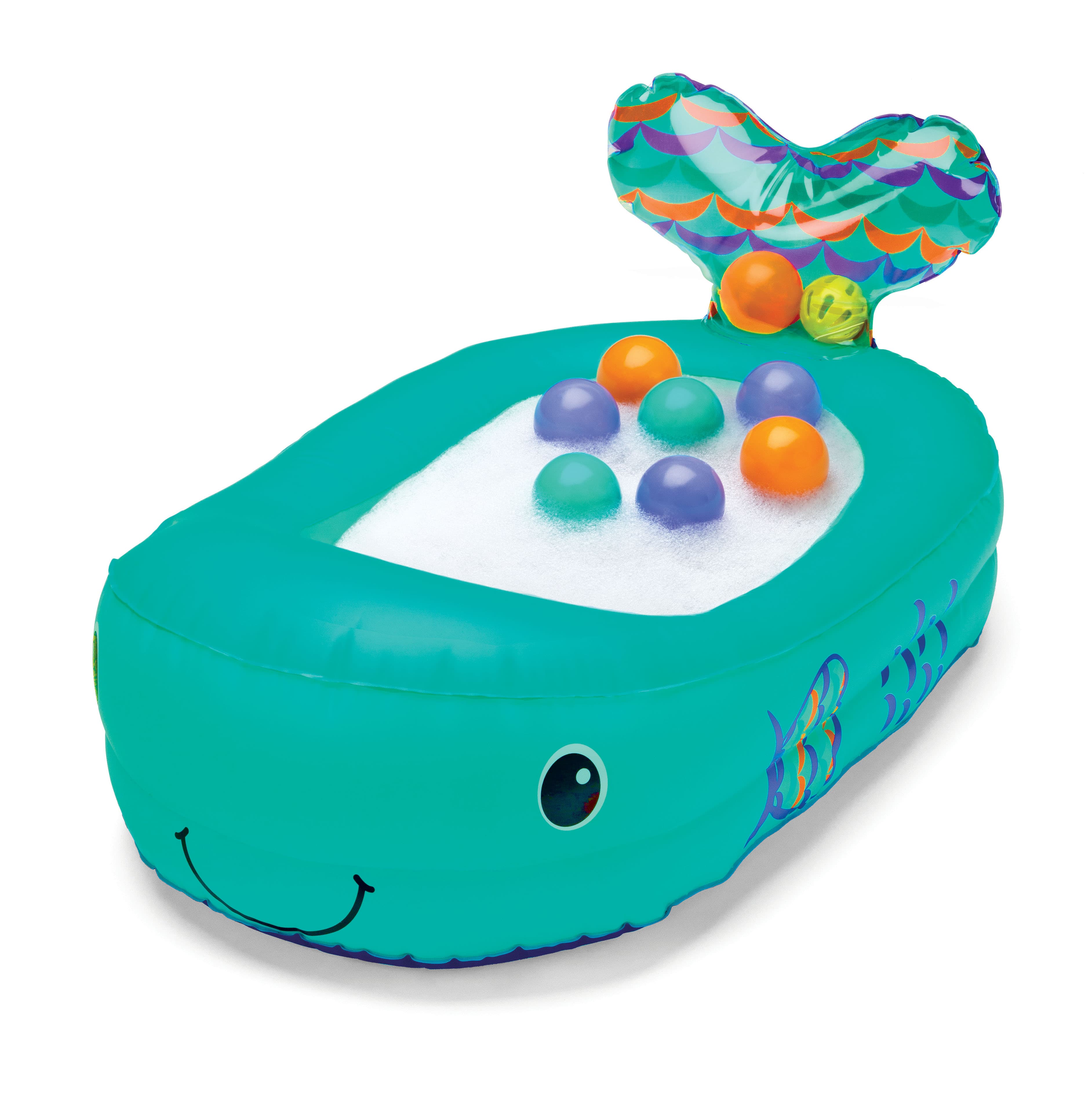 Whale Bubble Ball with Temperature sensor, Inflatable Bath Tub