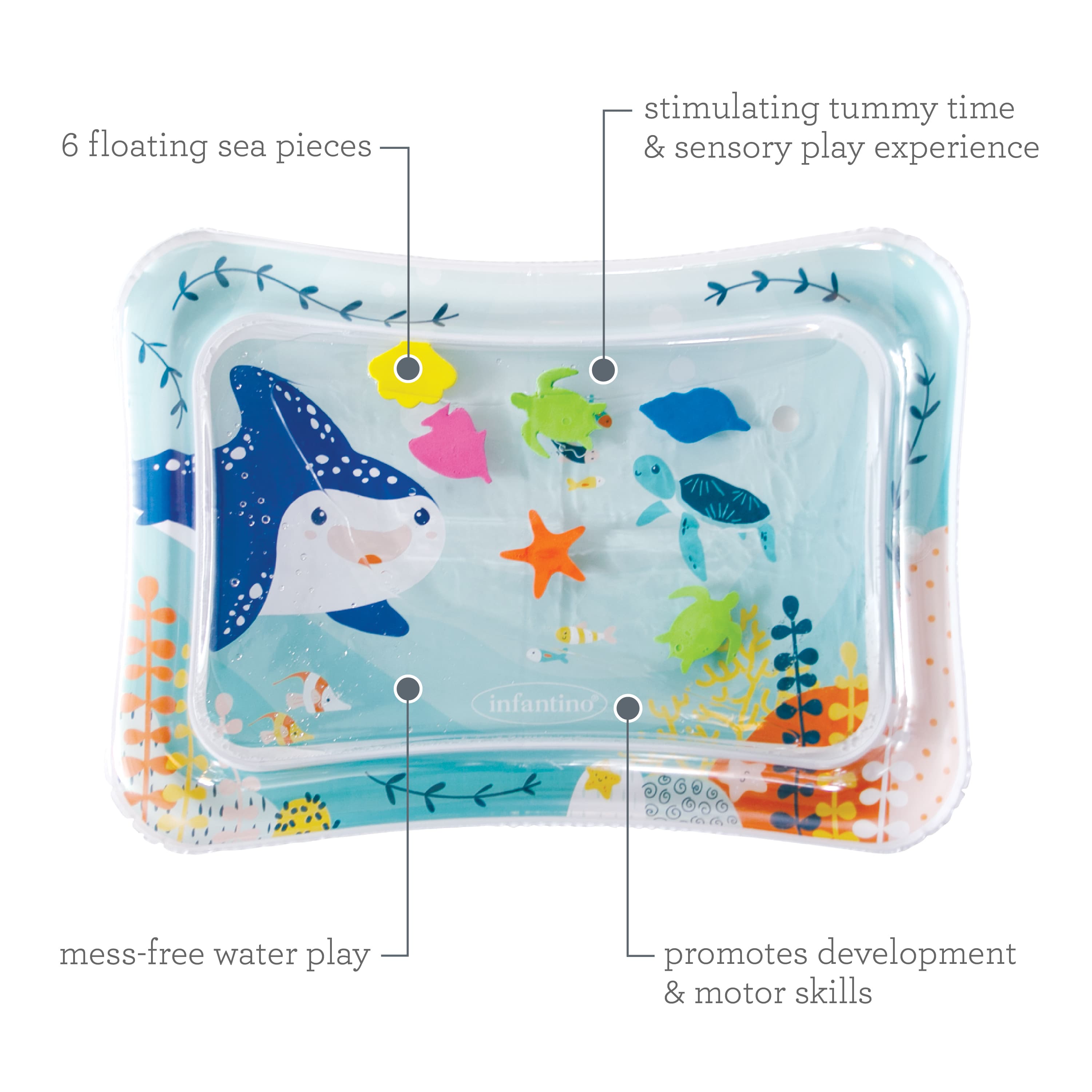 Jumbo Pat & Play Water Mat, Ocean