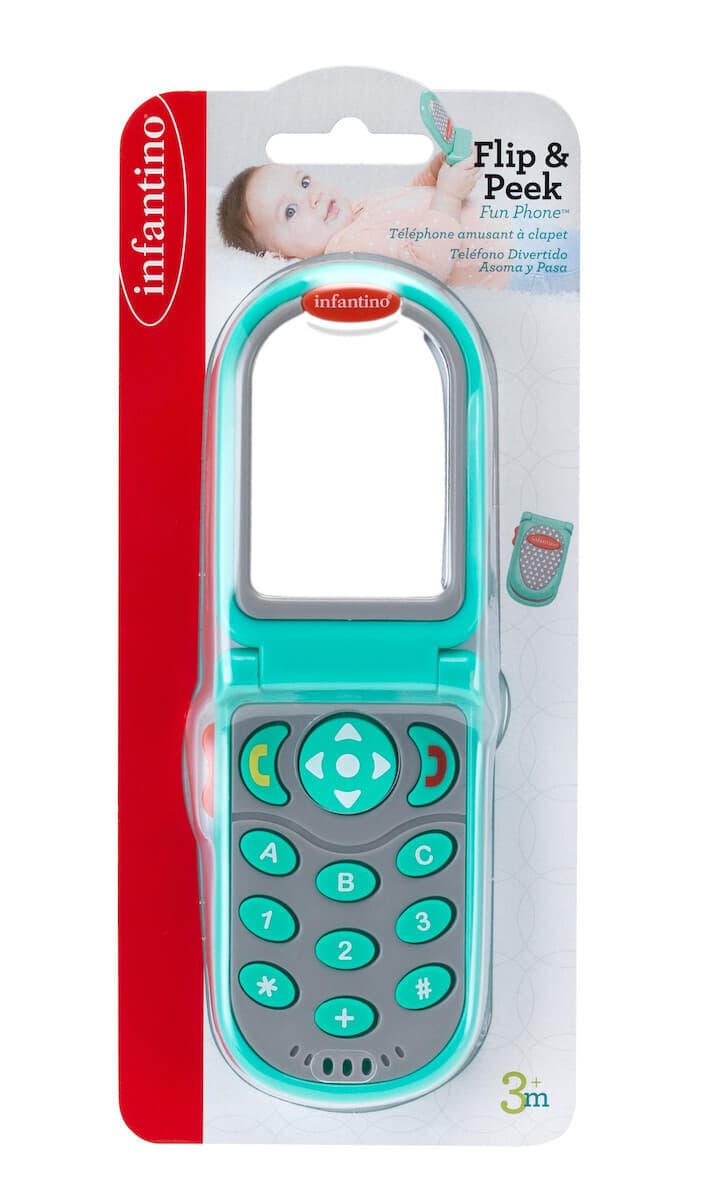 FLIP & PEEK FUN PHONE - TEAL
