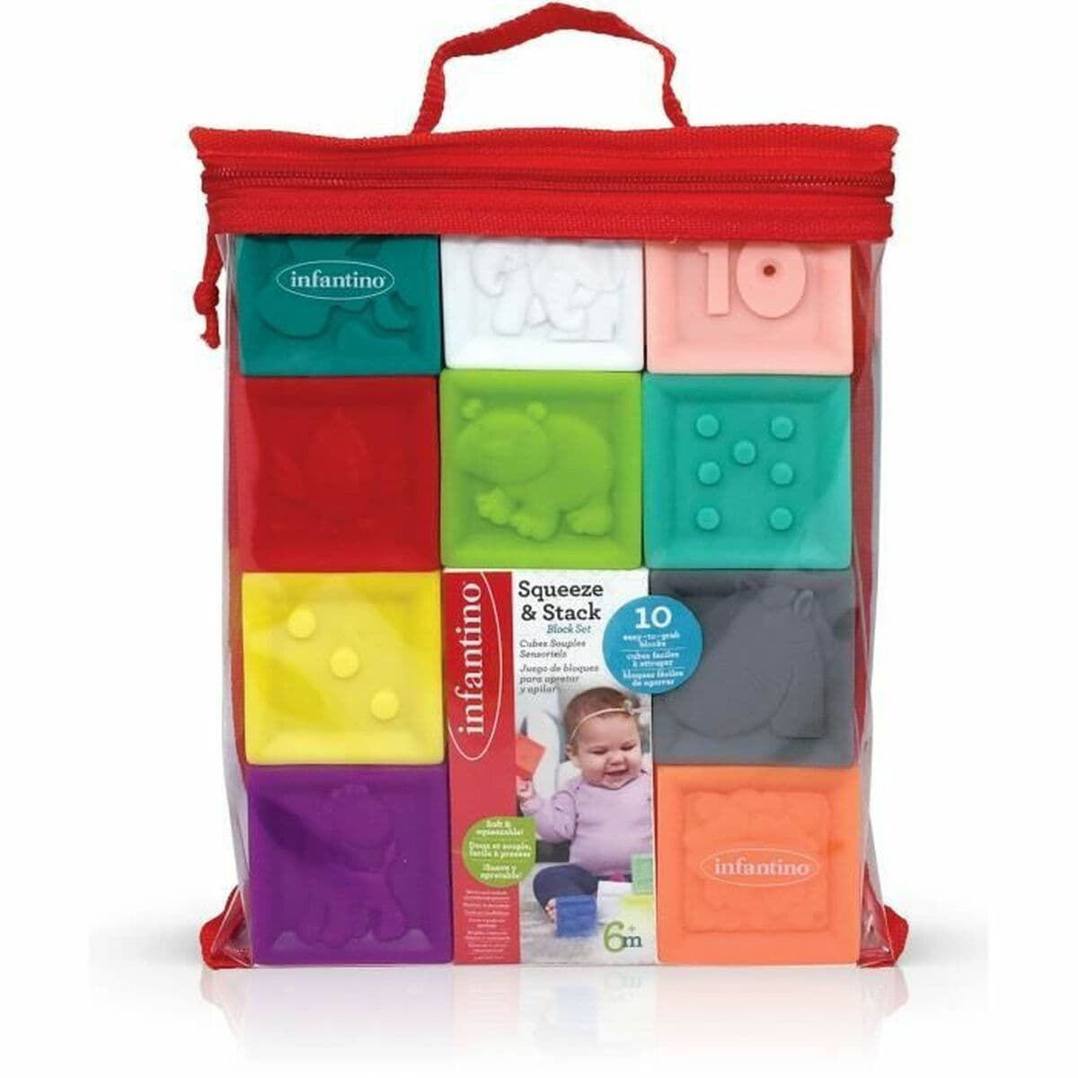 SQUEEZE & STACK BLOCK SET - 10 PCS