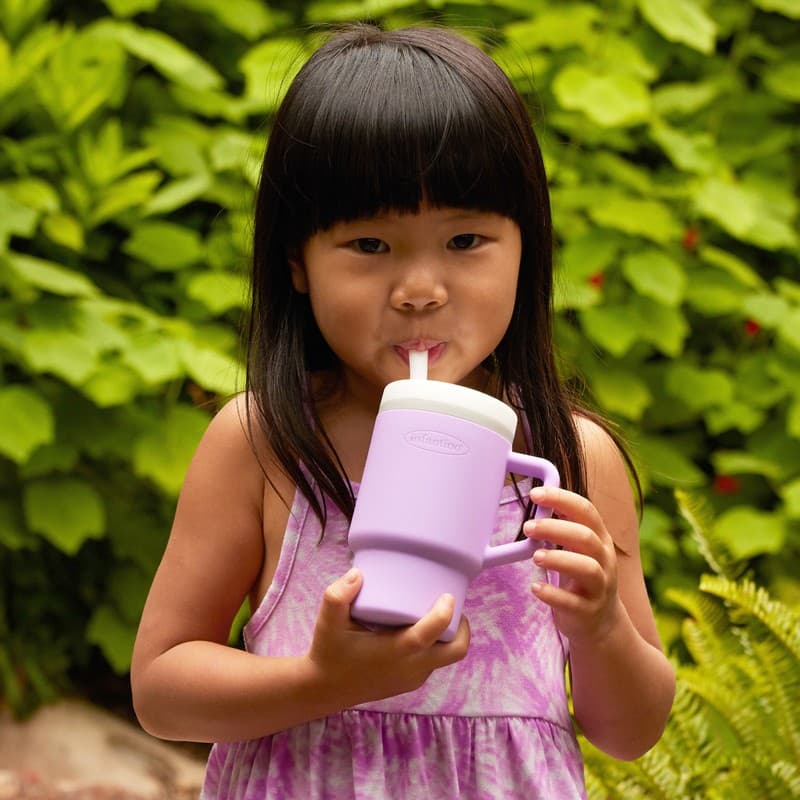 My 1st Tumbler - lilac  -κύπελο με καλαμάκι σιλικόνης 260 ml
