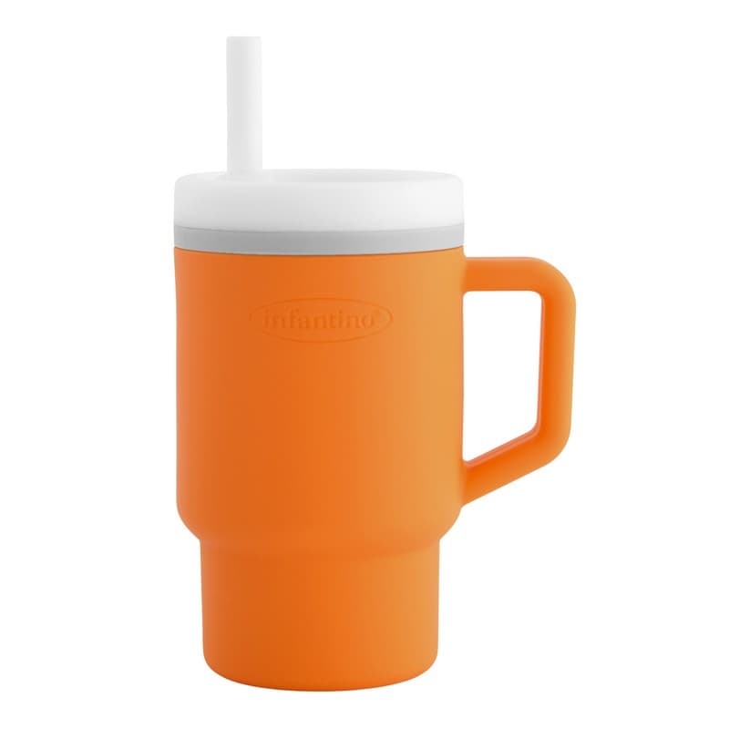 My 1st Tumbler - Creamsicle -κύπελο με καλαμάκι σιλικόνης 260 ml