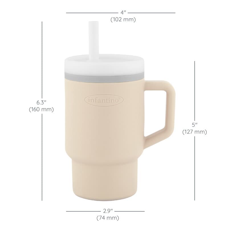 My 1st Tumbler -Το Πρώτο μου Ποτήρι χρ της αμμου- κύπελο με καλαμάκι σιλικόνης 260 ml