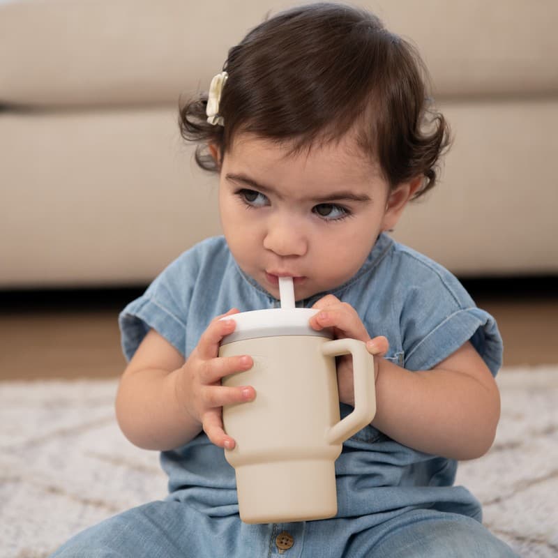 My 1st Tumbler -Το Πρώτο μου Ποτήρι χρ της αμμου- κύπελο με καλαμάκι σιλικόνης 260 ml