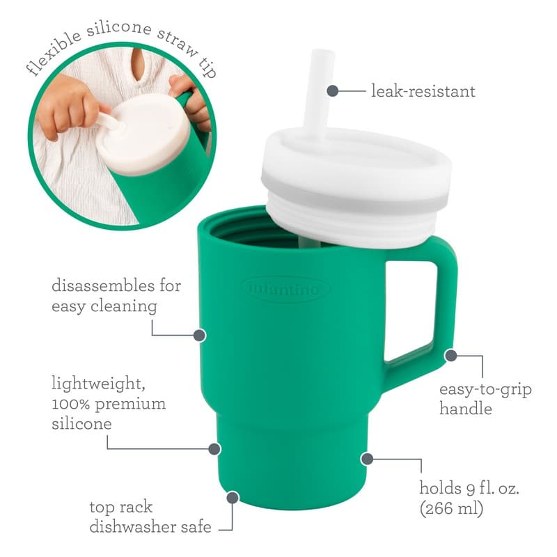 My 1st Tumbler - Alpine - κύπελο με καλαμάκι σιλικόνης 260 ml