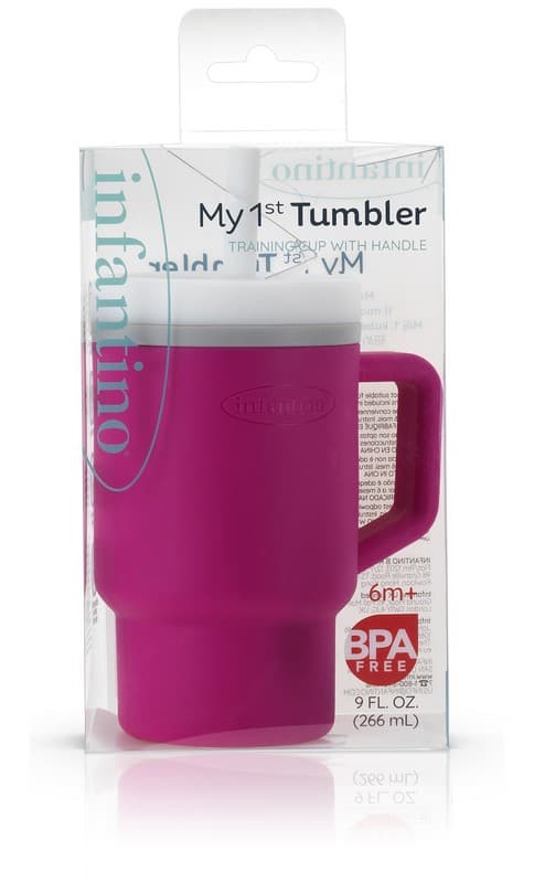 My 1st Tumbler - Bubble Gum   κύπελο με καλαμάκι σιλικόνης 260 ml