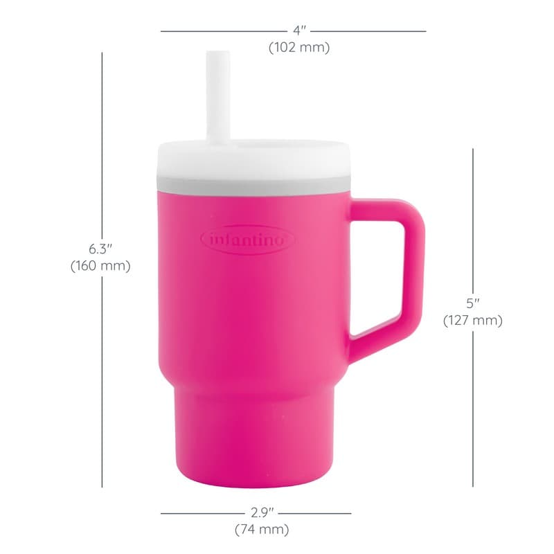 My 1st Tumbler - Bubble Gum   κύπελο με καλαμάκι σιλικόνης 260 ml