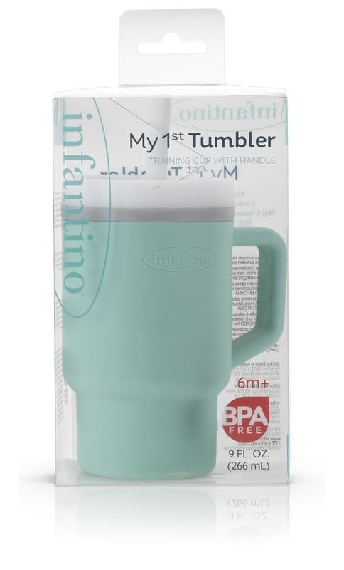 My 1st Tumbler -Cool Mint κύπελο με καλαμάκι σιλικόνης 260 ml