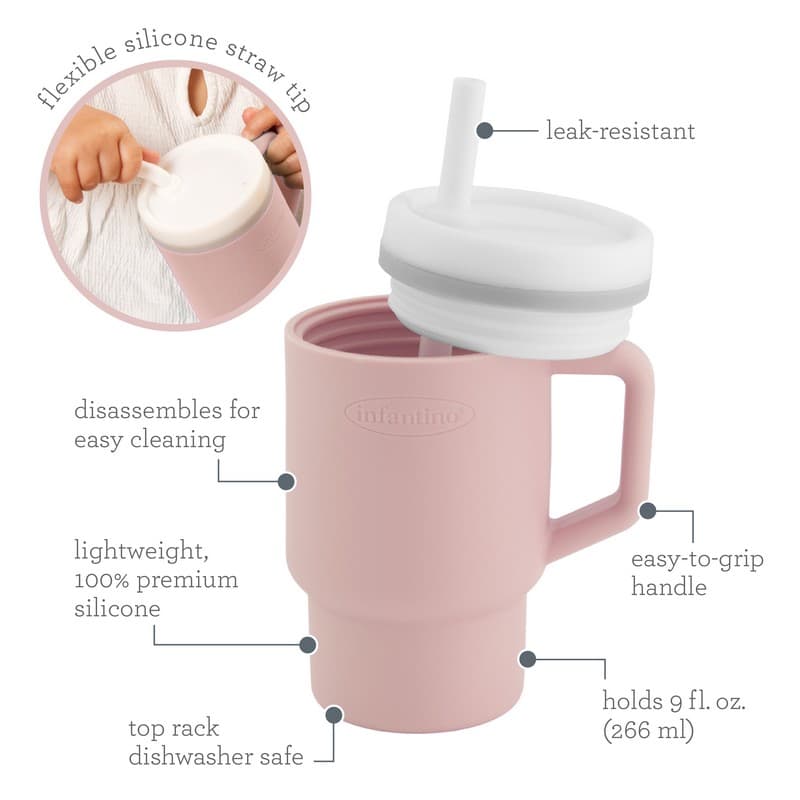 My 1st Tumbler -Pirouette κύπελο με καλαμάκι σιλικόνης 260 ml