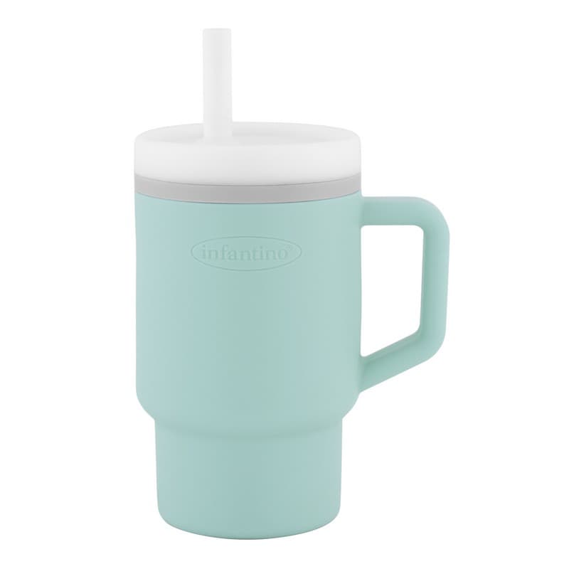 My 1st Tumbler -Mοοdy Blue  κύπελο με καλαμάκι σιλικόνης 260 ml