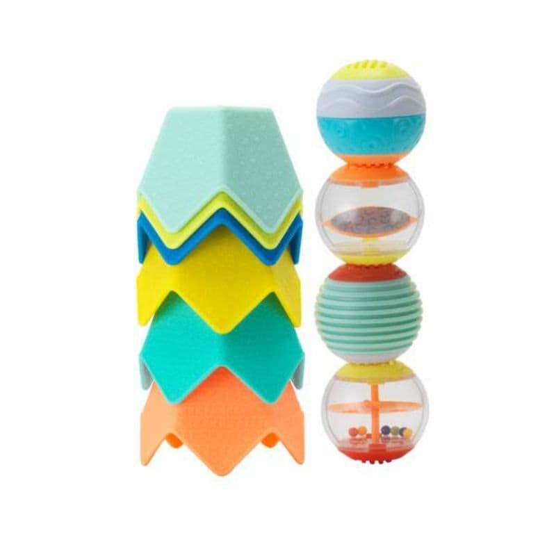 SENSORY STACKING CUPS & ACTIVITY BALL SET