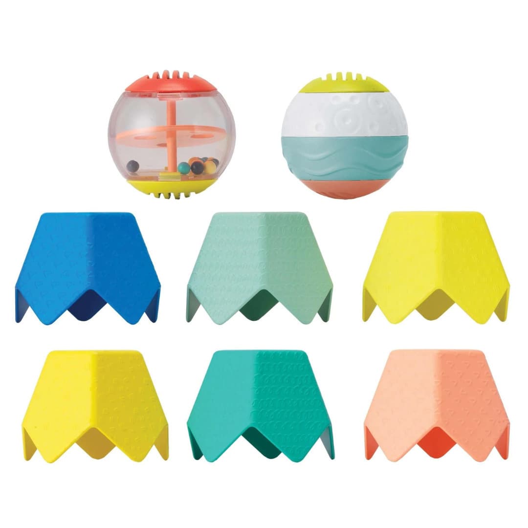 SENSORY STACKING CUPS & ACTIVITY BALL SET