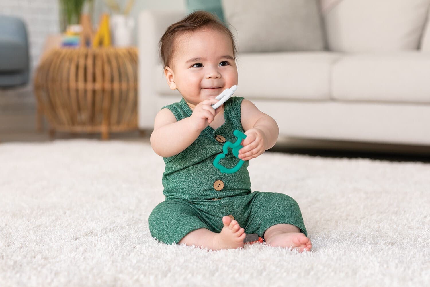 TEETHER & RATTLES BABY GIFT SET
