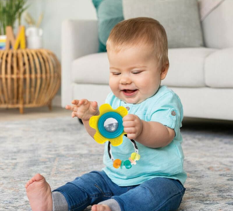 TEETHER & RATTLES BABY GIFT SET
