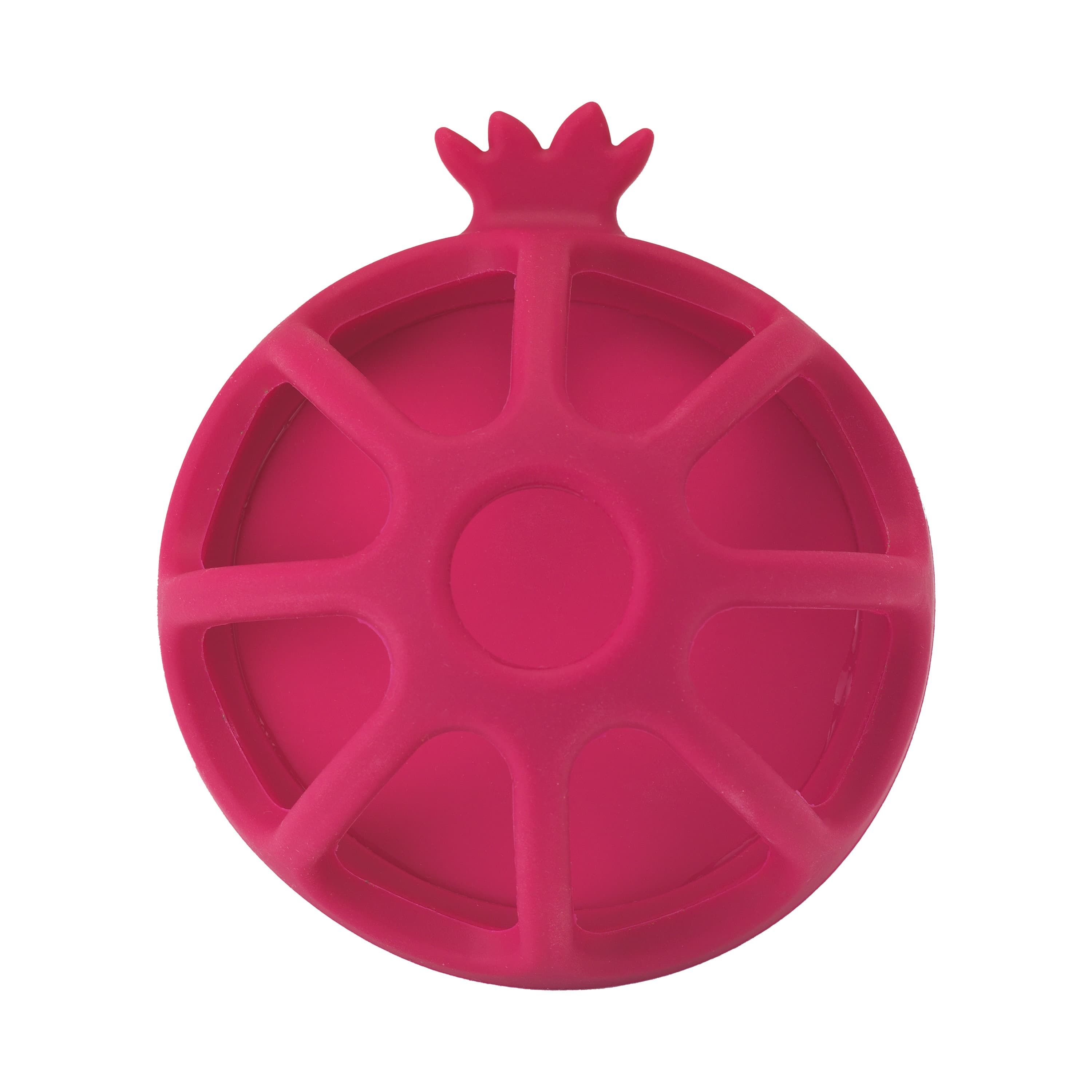 Soothing Silicone Teether, Pomegranate