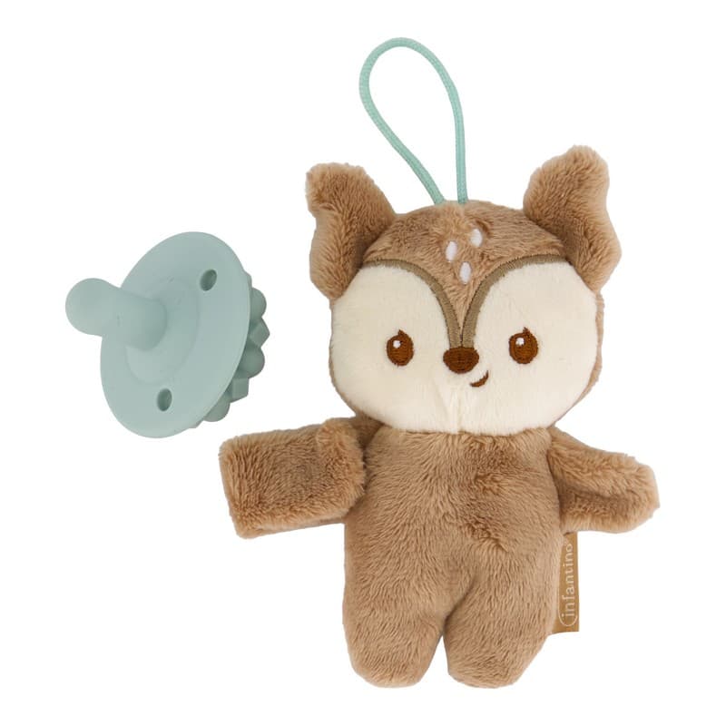 Snuggle & sooth Paci pal - Για αγκαλιές και γλυκιά παρηγοριά   πιπίλα και λούτρινο ελαφάκι .