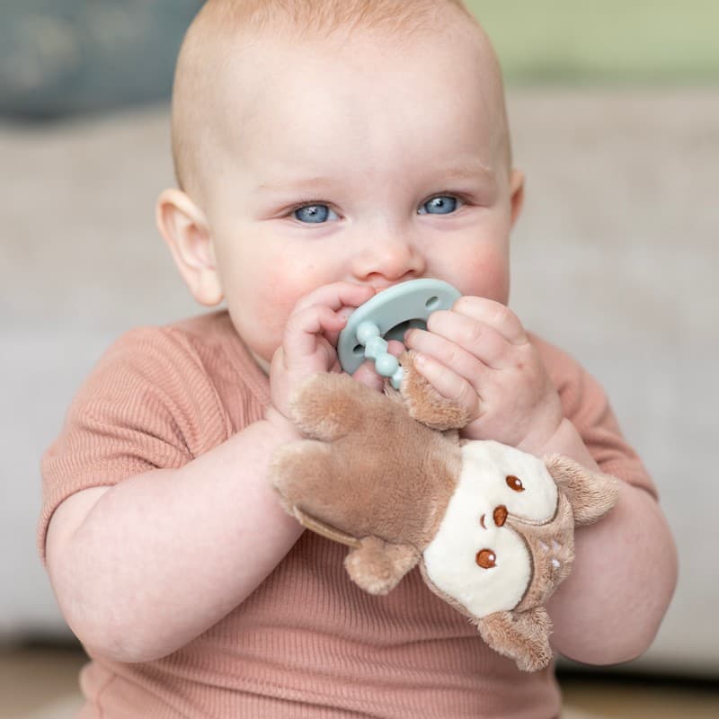 Snuggle & sooth Paci pal - Για αγκαλιές και γλυκιά παρηγοριά   πιπίλα και λούτρινο ελαφάκι .
