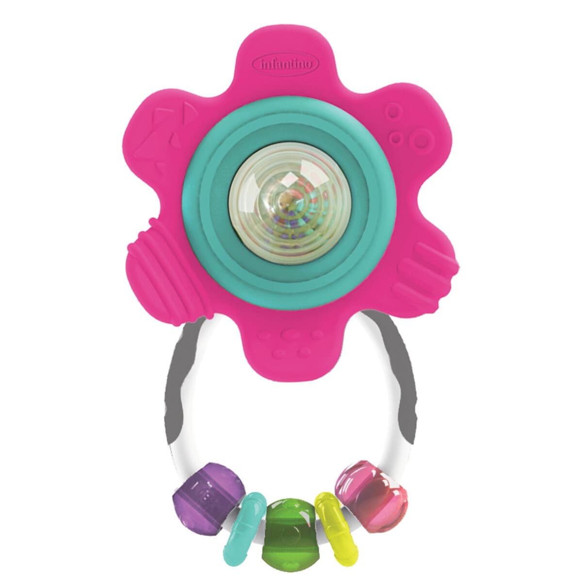 SPIN & RATTLE TEETHER ΡΟΖ
