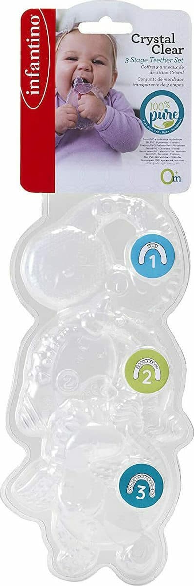 CRYSTAL CLEAR TEETHING STAGES GIFT SET