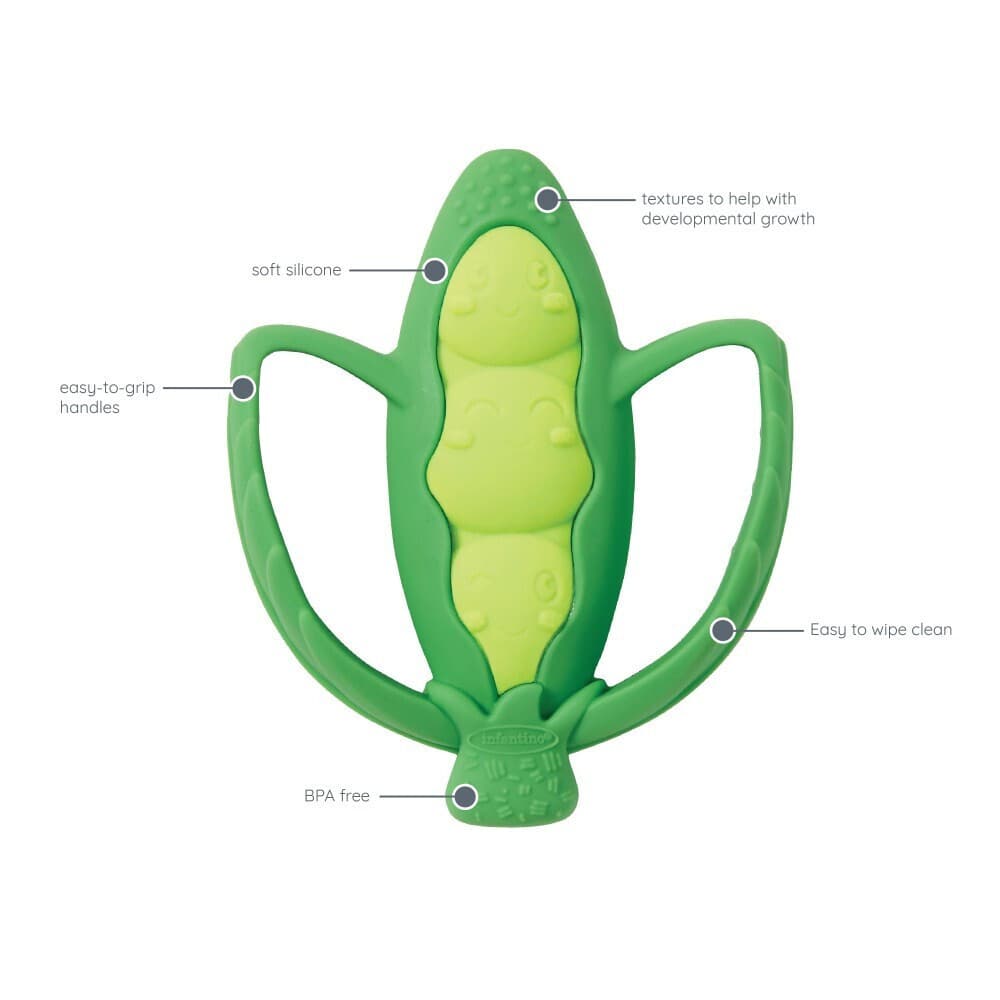 LIL NIBBLES TEXTURED SILICONE TEETHER