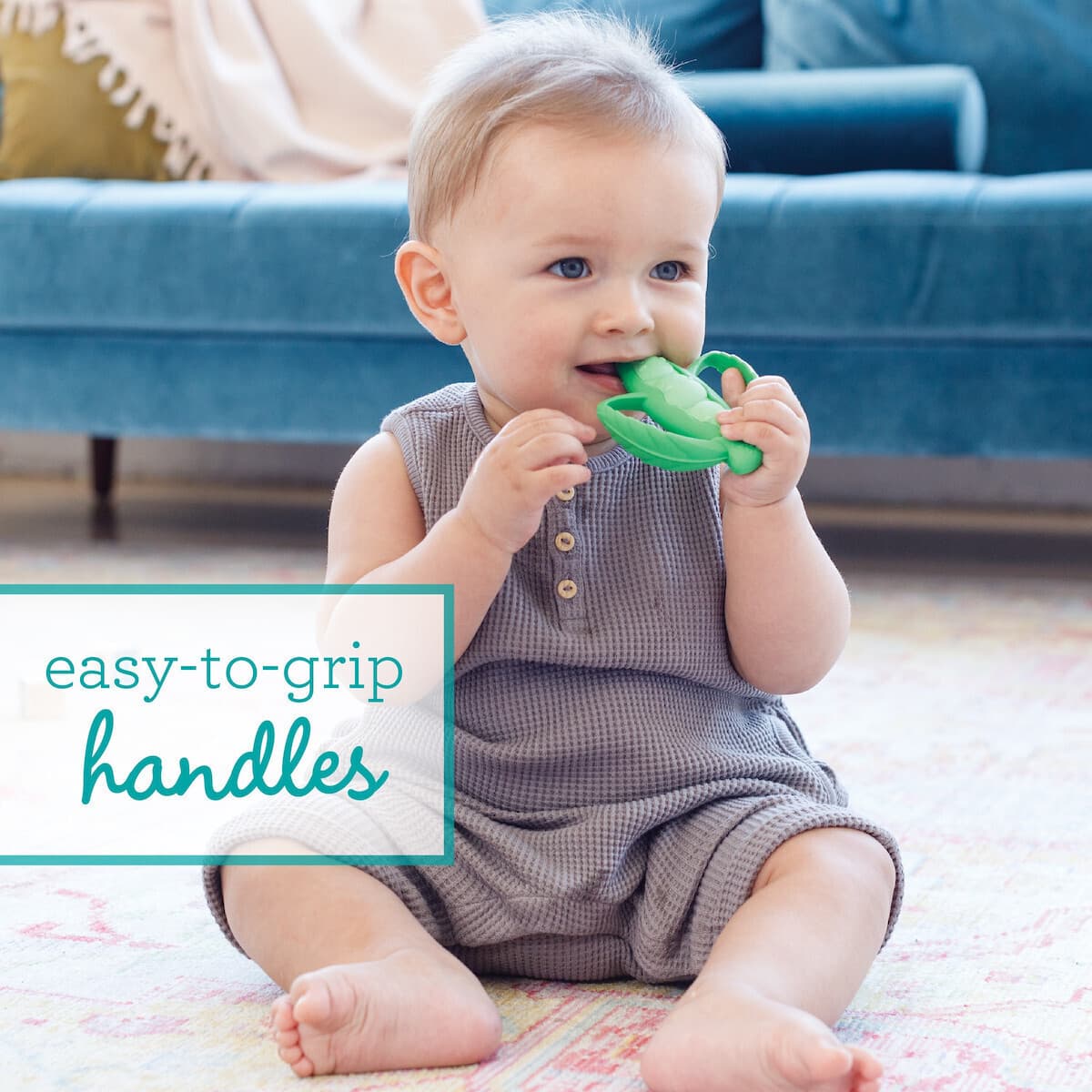 LIL NIBBLES TEXTURED SILICONE TEETHER