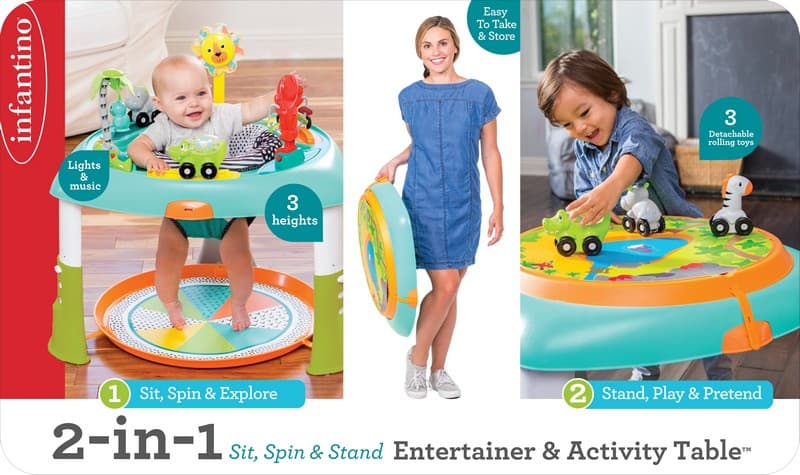 SIT, SPIN & STAND ENTERTAINER 360° SEAT & ACTIVITY TABLE