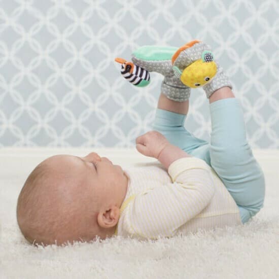 FOOT RATTLES - ZEBRA/TIGER