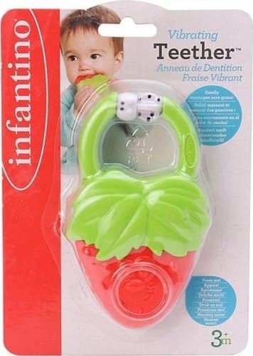 VIBRATING TEETHER (STRAWBERRY)
