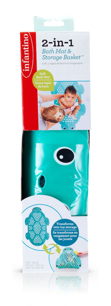 2 in 1 Bath Mat & Storage Basket