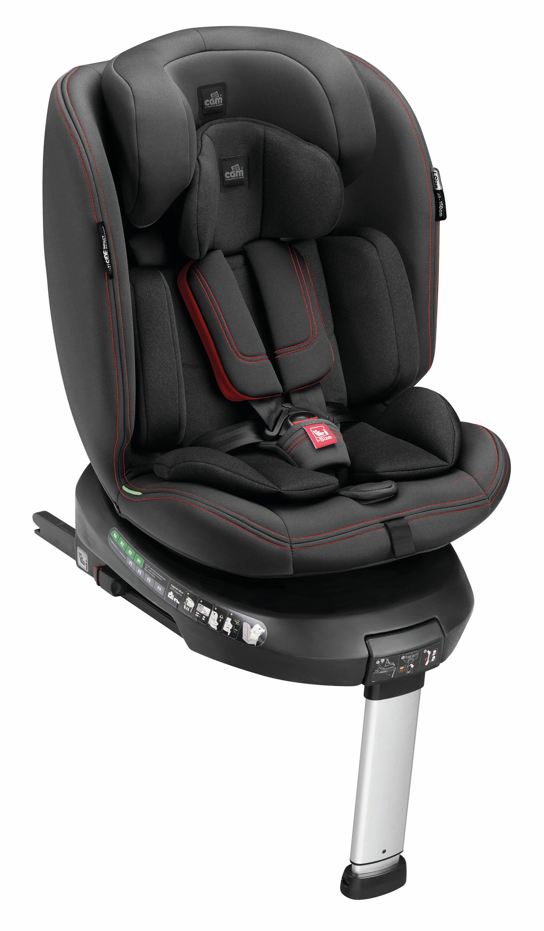 SOSTA I-SIZE GROUP 40-150cm COL 179 ΜΑΥΡΟ ITL