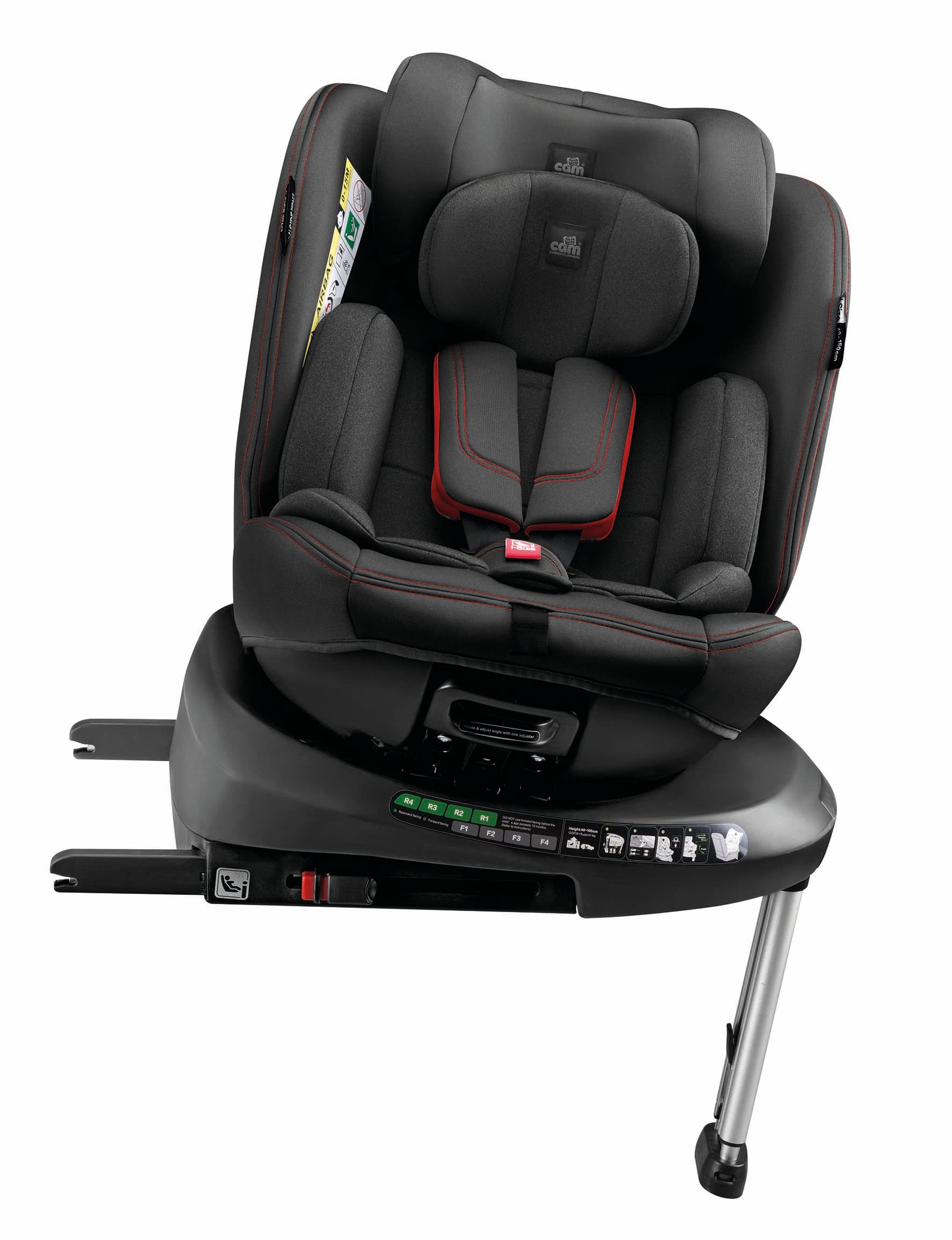 SOSTA I-SIZE GROUP 40-150cm COL 179 ΜΑΥΡΟ ITL