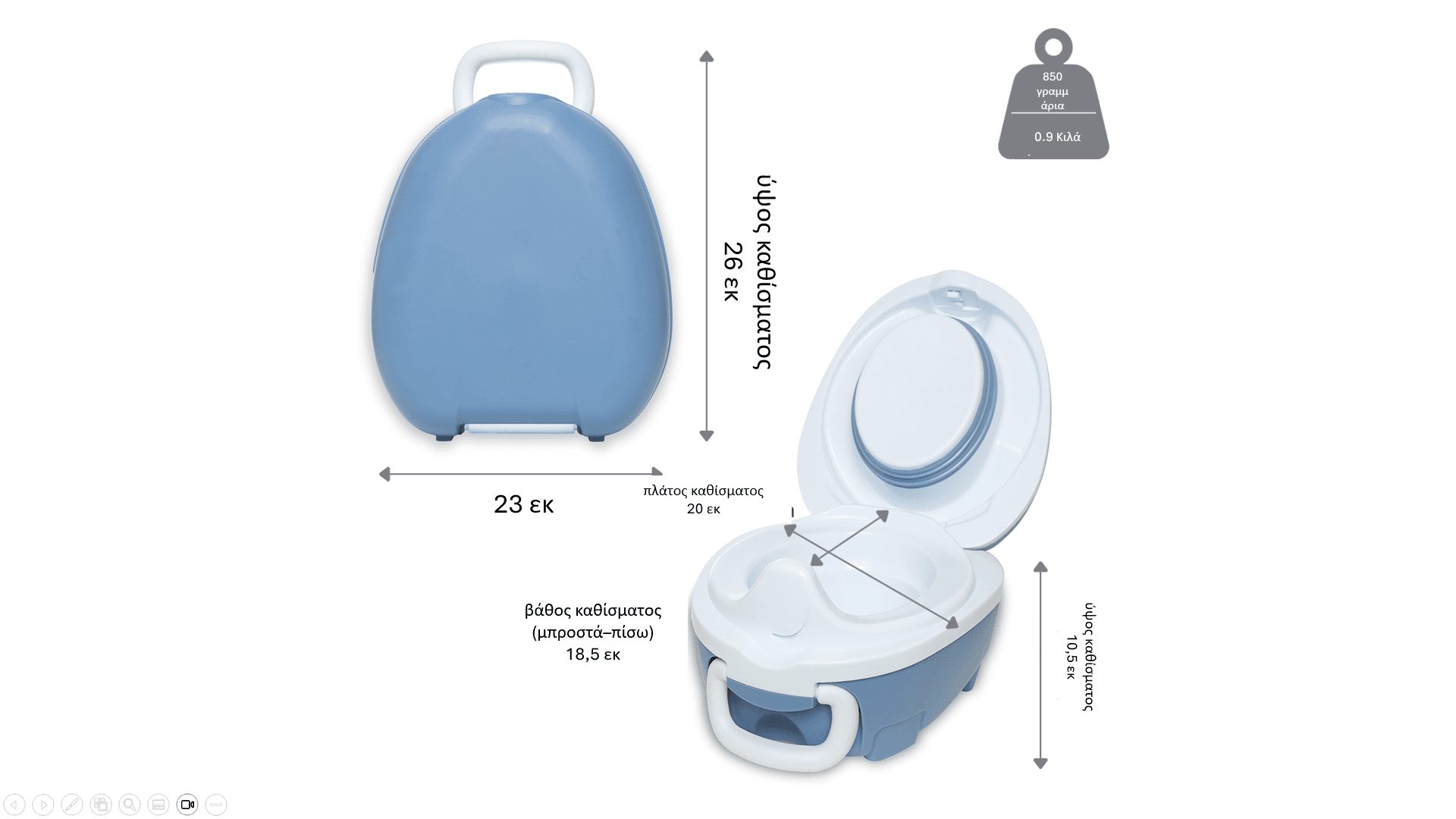 My Carry  Potty - Γιογιό - Μπλε παστέλ